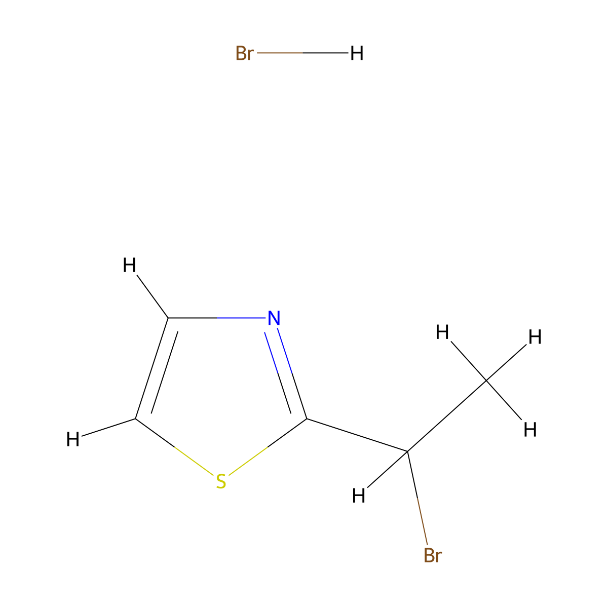 2-(1-Bromoethyl)-1,3-thiazole hydrobromide molecular structure, CAS 1443980-45-7