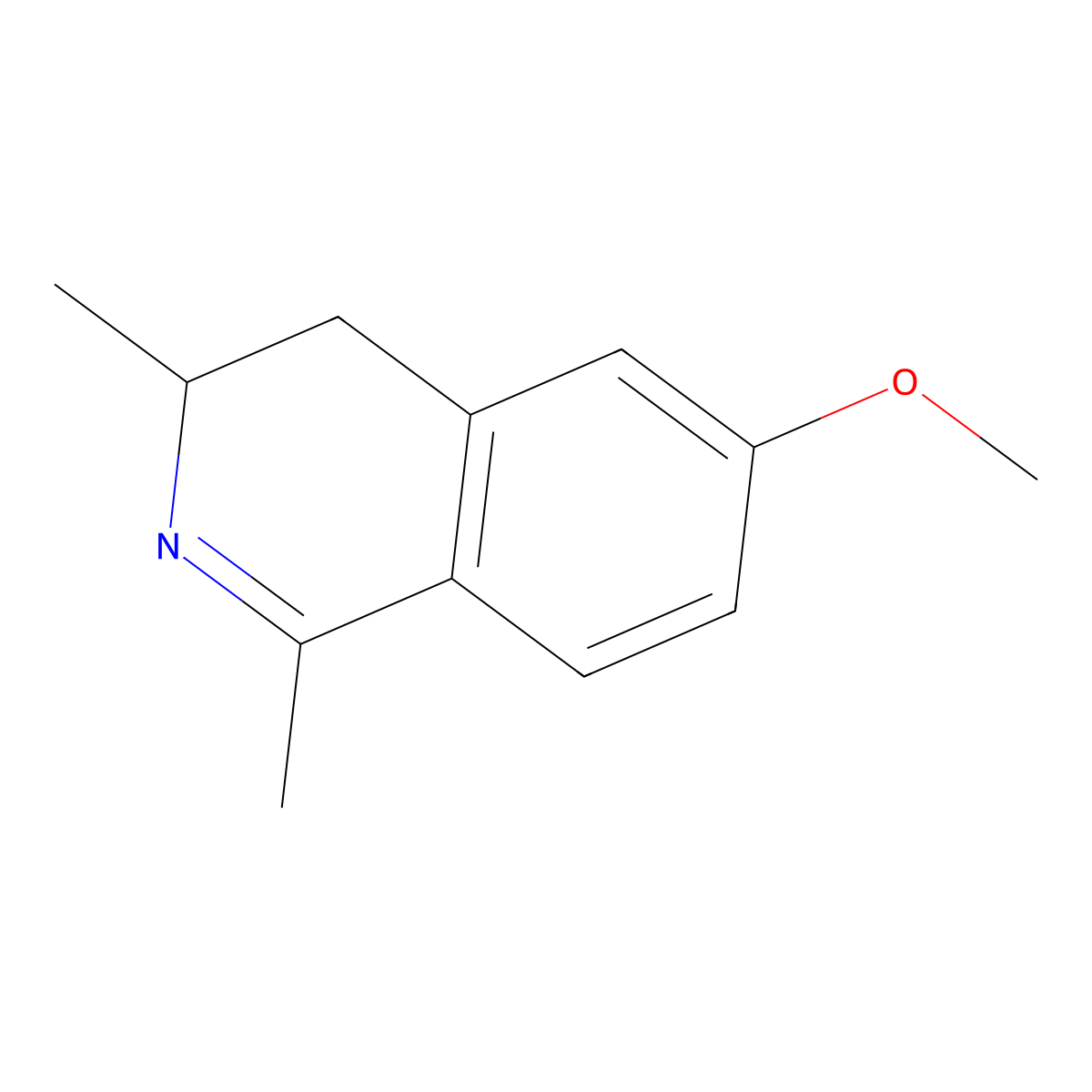6-Methoxy-1,3-dimethyl-3,4-dihydroisoquinoline molecular structure, CAS 1443980-53-7