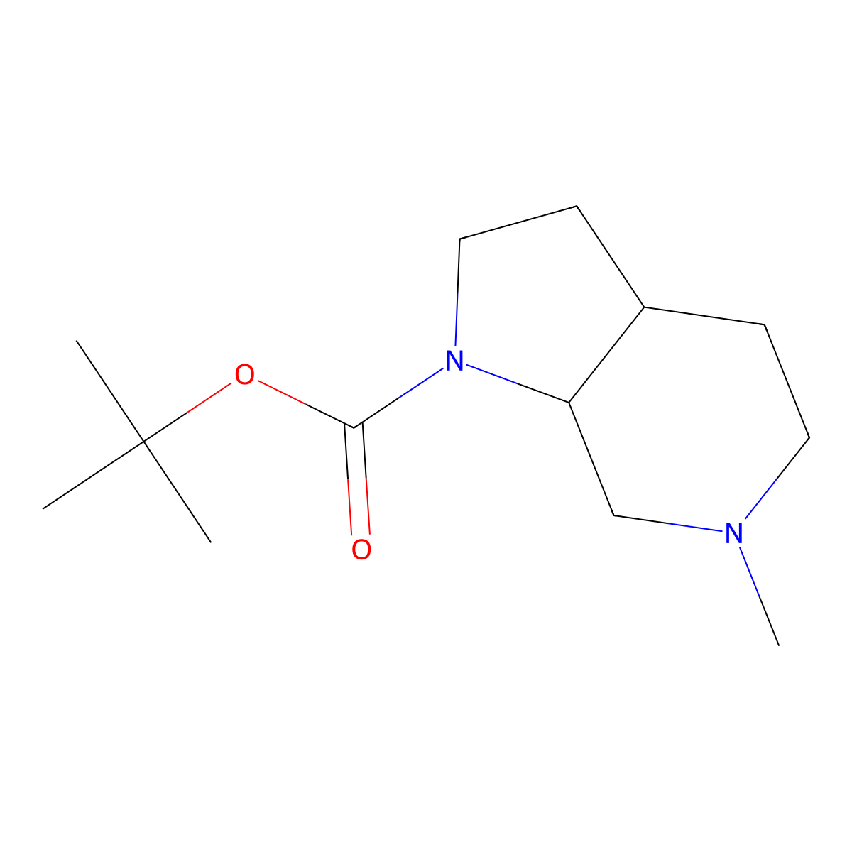 tert-Butyl 6-methyloctahydro-1H-pyrrolo[2,3-c]pyridine-1-carboxylate molecular structure, CAS 1443980-54-8
