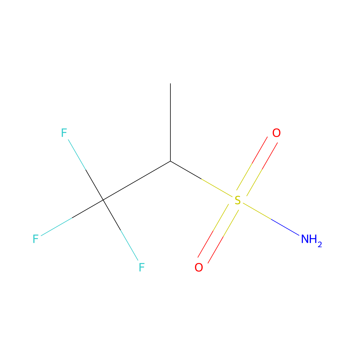 1,1,1-Trifluoropropane-2-sulfonamide molecular structure, CAS 1443980-63-9