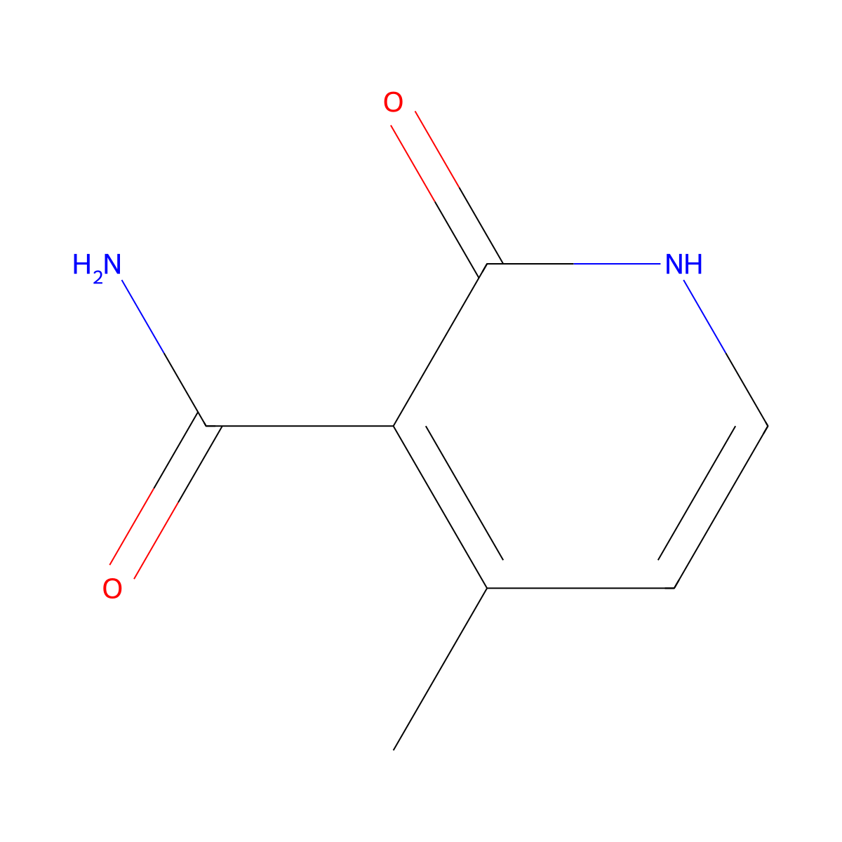 4-Methyl-2-oxo-1,2-dihydropyridine-3-carboxamide molecular structure, CAS 1443980-69-5