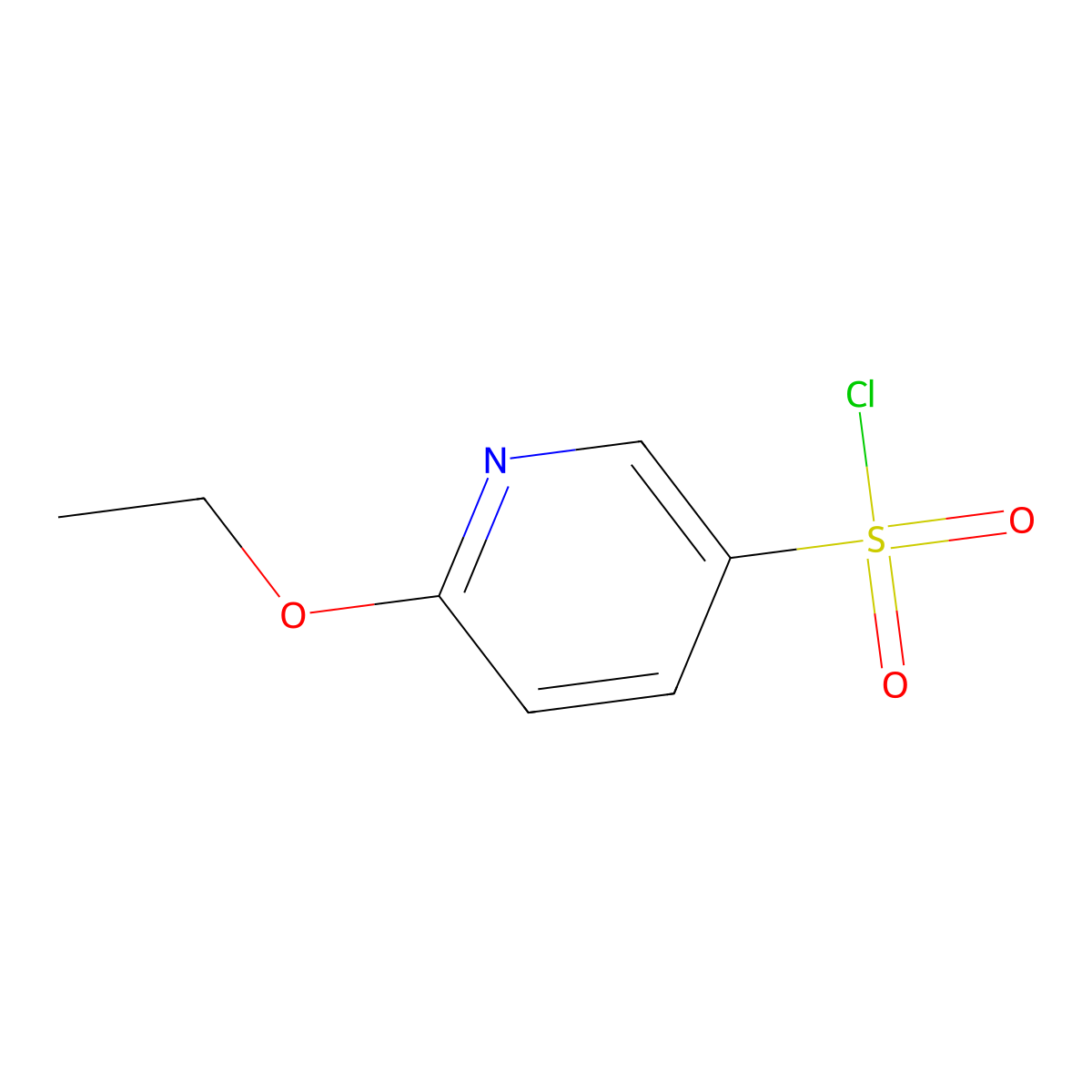 3-Pyridinesulfonyl chloride, 6-ethoxy- molecular structure, CAS 1443980-74-2