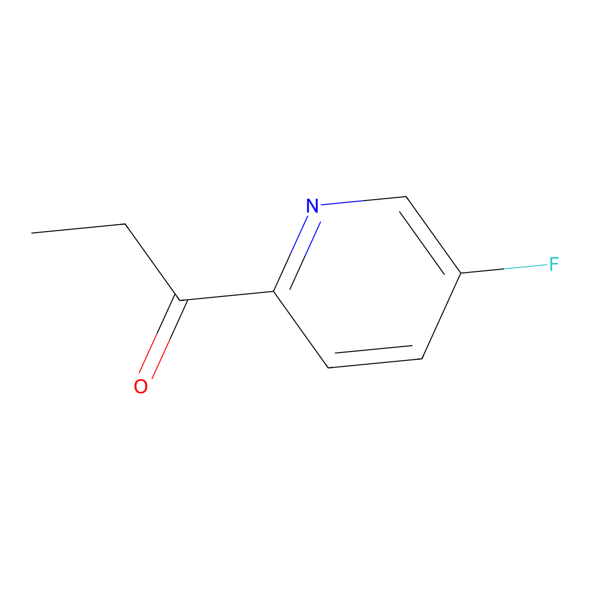 1-(5-Fluoropyridin-2-yl)propan-1-one molecular structure, CAS 1443980-80-0