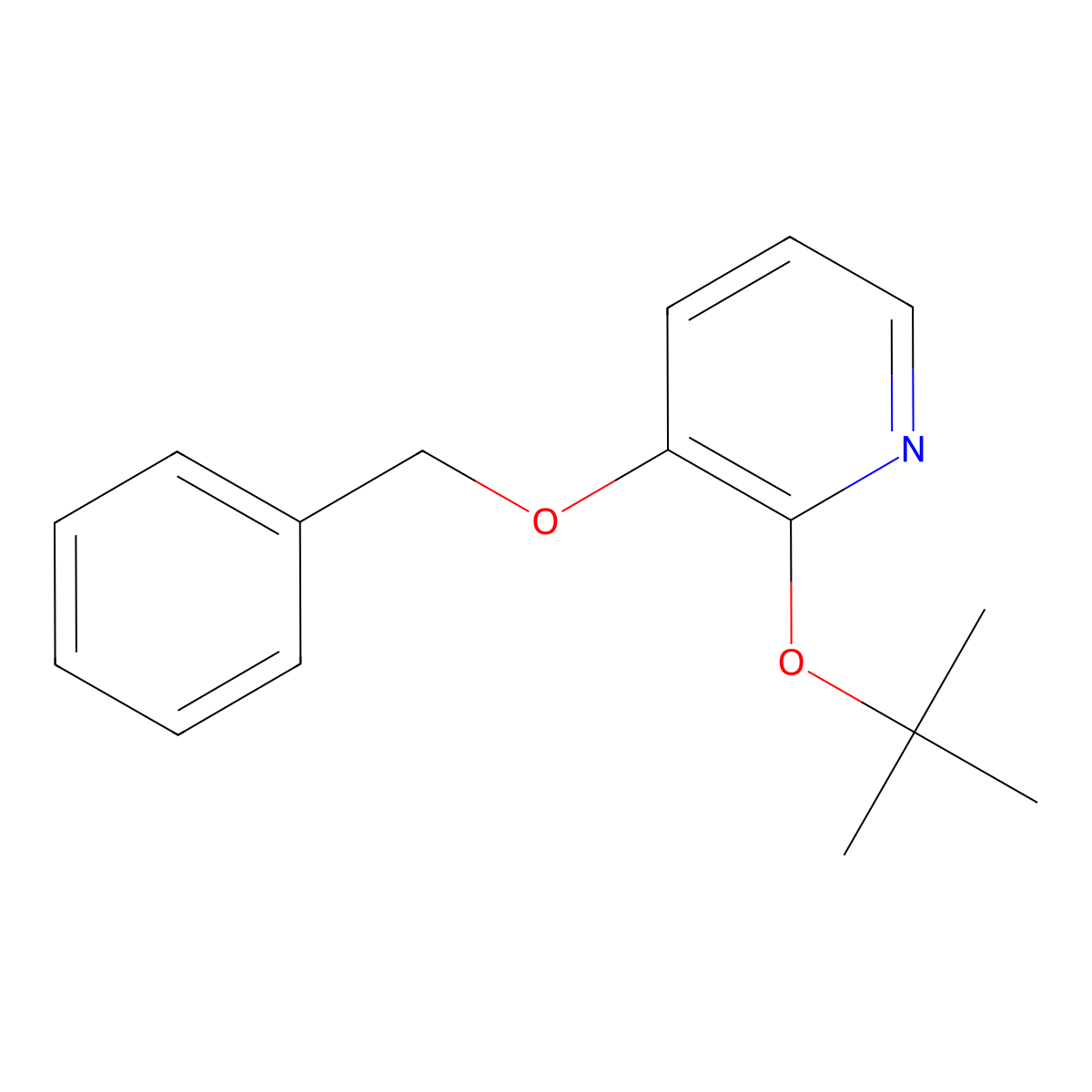 3-(Benzyloxy)-2-(tert-butoxy)pyridine molecular structure, CAS 1443980-91-3
