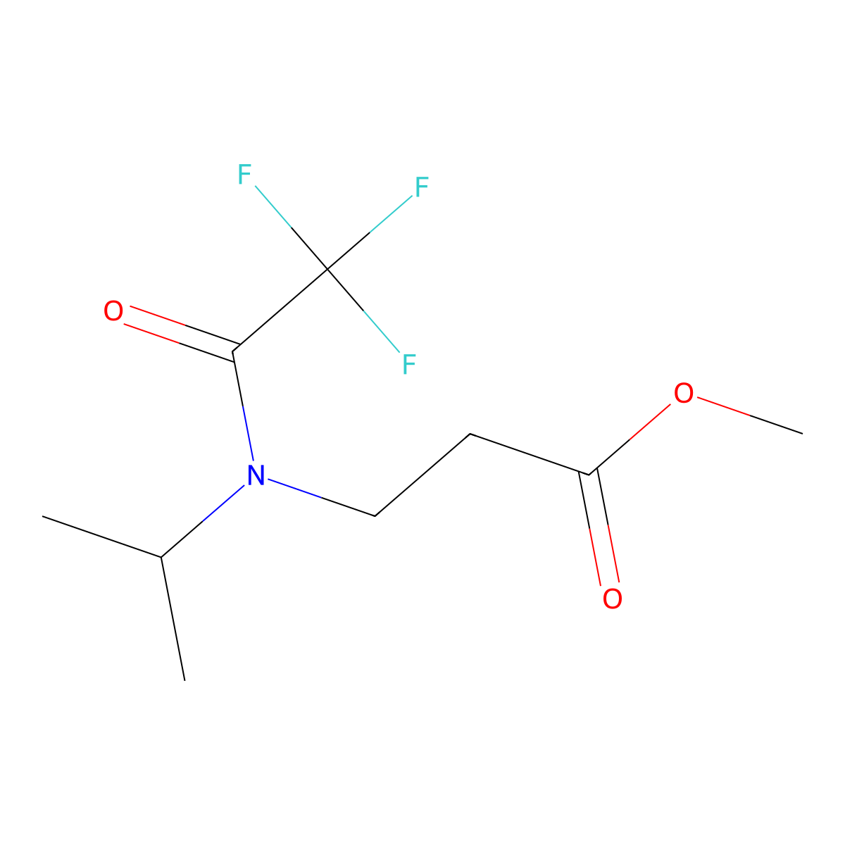 methyl 3-[2,2,2-trifluoro-N-(propan-2-yl)acetamido]propanoate molecular structure, CAS 1443981-17-6