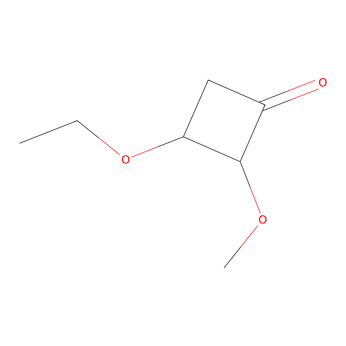 3-Ethoxy-2-methoxycyclobutan-1-one molecular structure, CAS 1443981-33-6