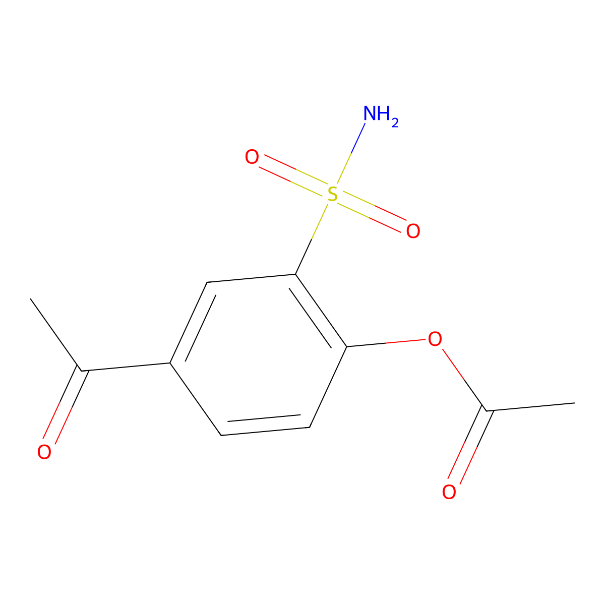 4-Acetyl-2-sulfamoylphenyl acetate molecular structure, CAS 1443981-86-9