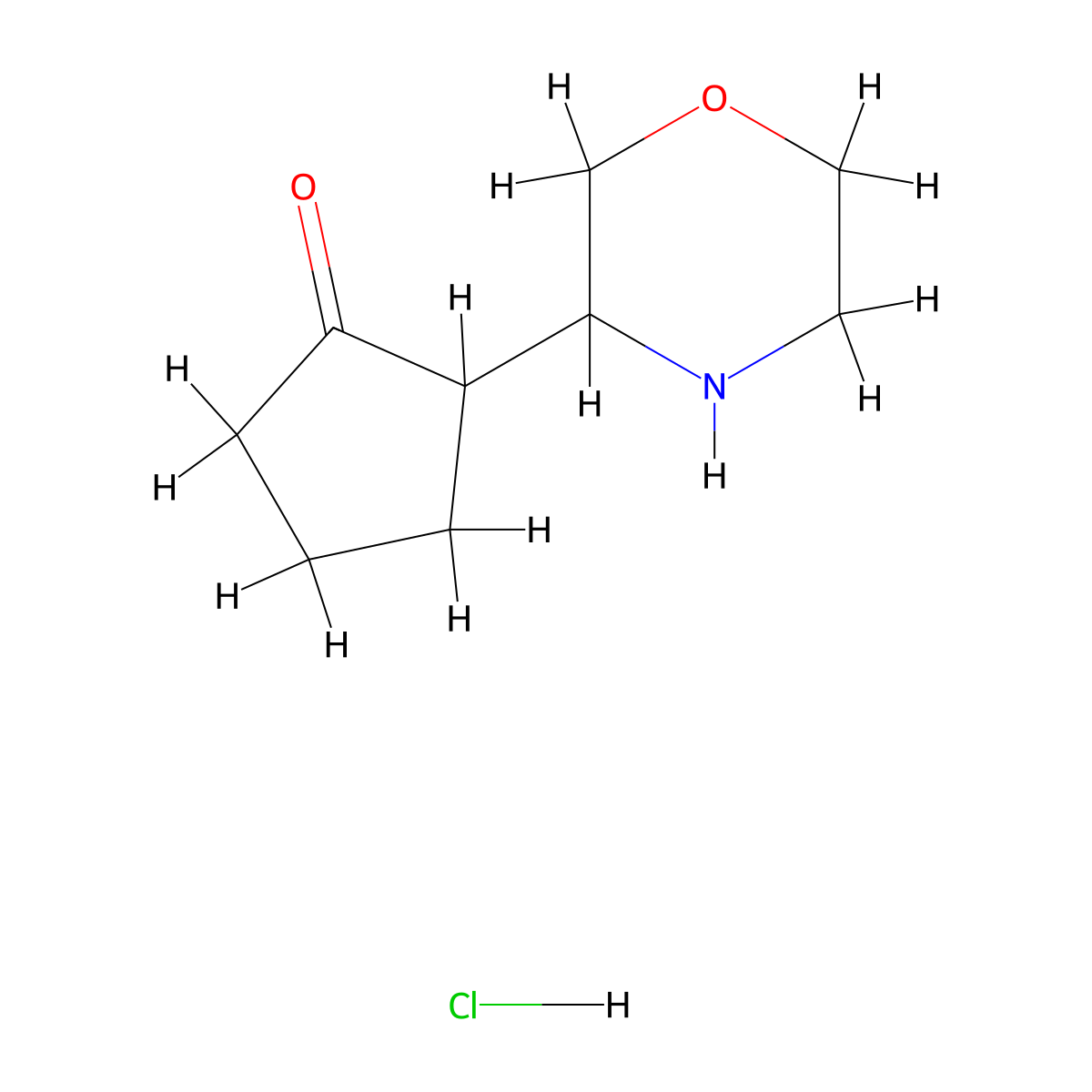 2-(Morpholin-3-yl)cyclopentan-1-one hydrochloride molecular structure, CAS 1443982-02-2