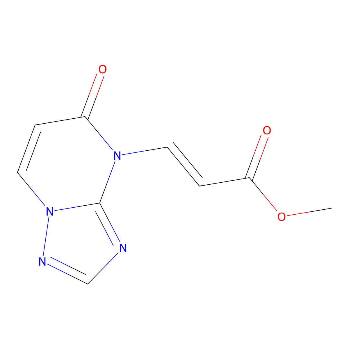 methyl 3-{5-oxo-4H,5H-[1,2,4]triazolo[1,5-a]pyrimidin-4-yl}prop-2-enoate molecular structure, CAS 1443987-54-9