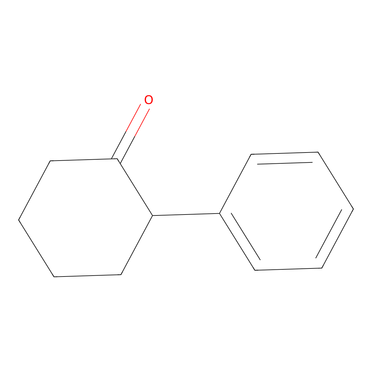 2-Phenylcyclohexanone molecular structure, CAS 1444-65-1