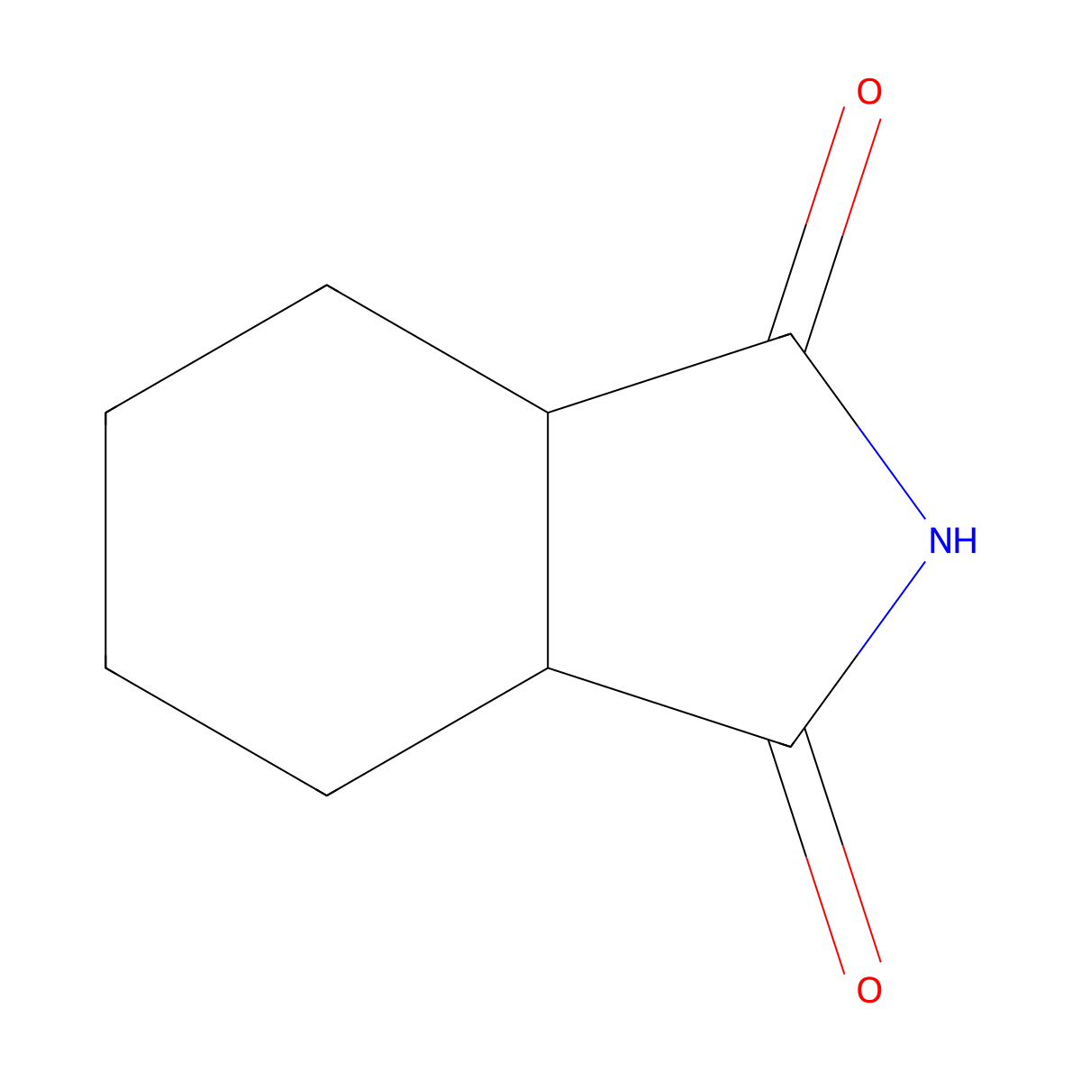 1H-Isoindole-1,3(2H)-dione, hexahydro- molecular structure, CAS 1444-94-6