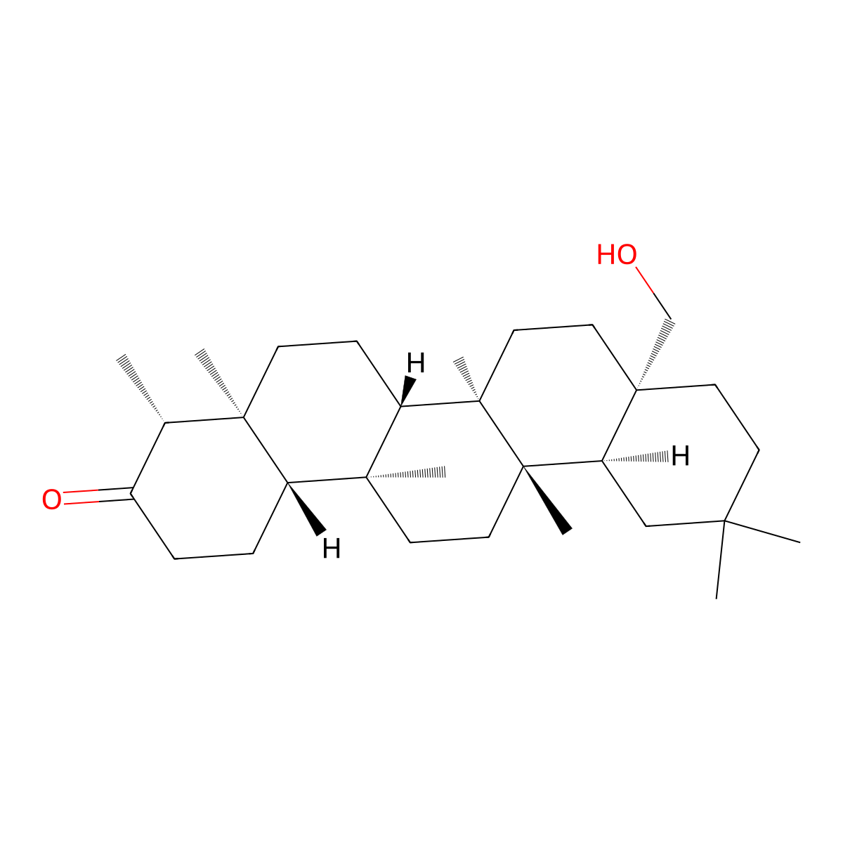 Canophyllol molecular structure, CAS 14440-41-6
