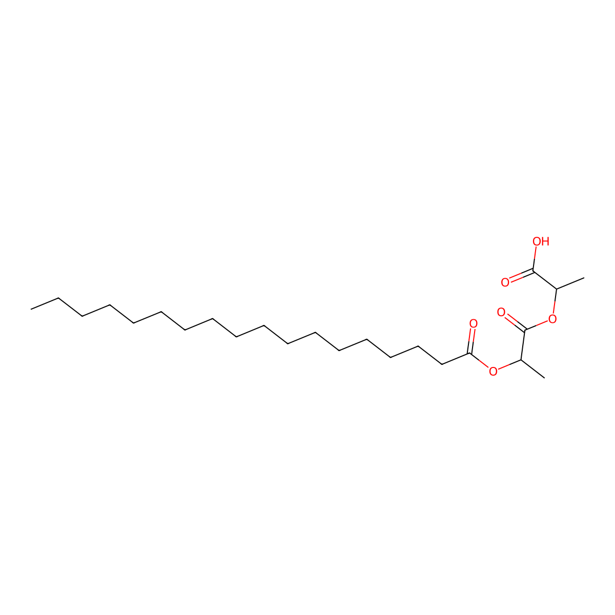 Stearoyl lactylate molecular structure, CAS 14440-80-3