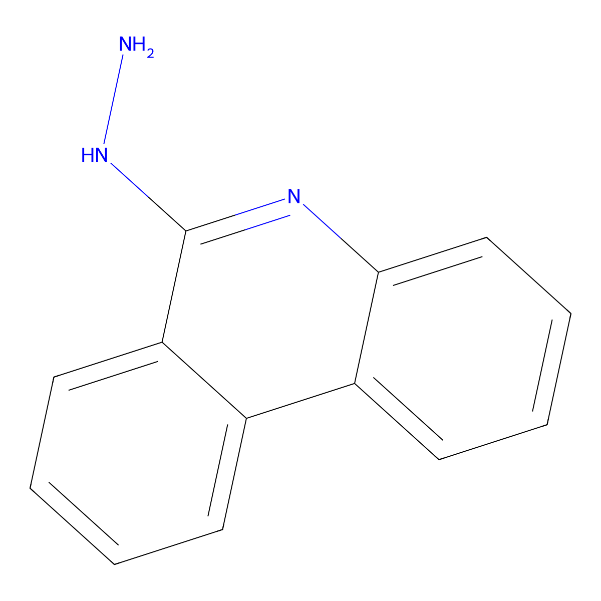 6-Hydrazinophenanthridine molecular structure, CAS 144402-92-6