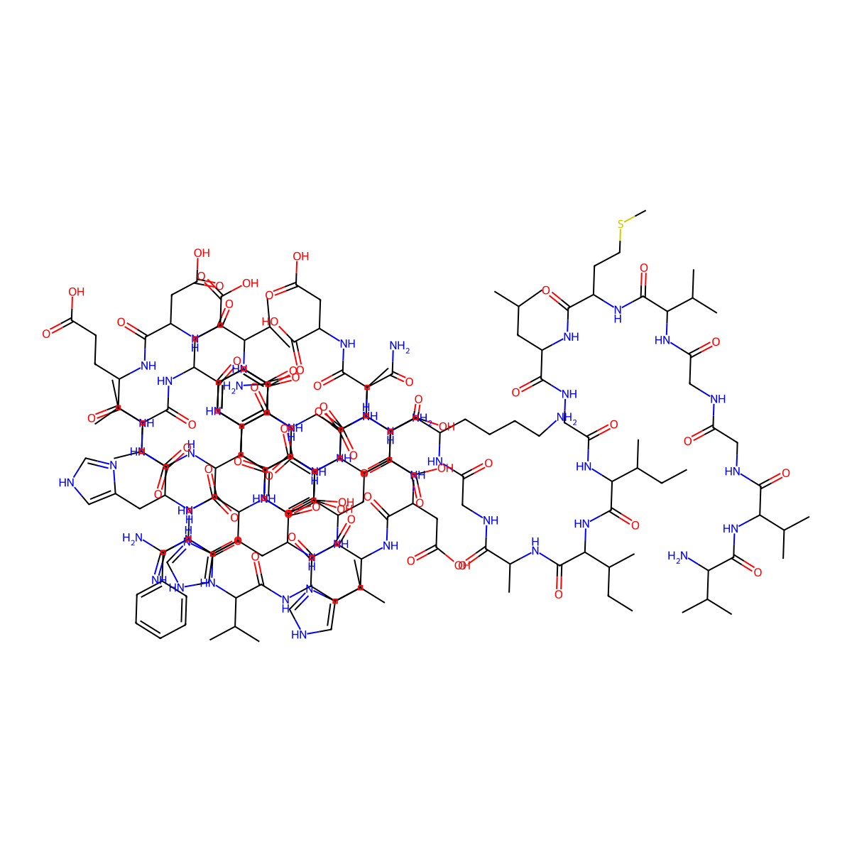 Amyloid beta-protein (40-1) molecular structure, CAS 144409-99-4