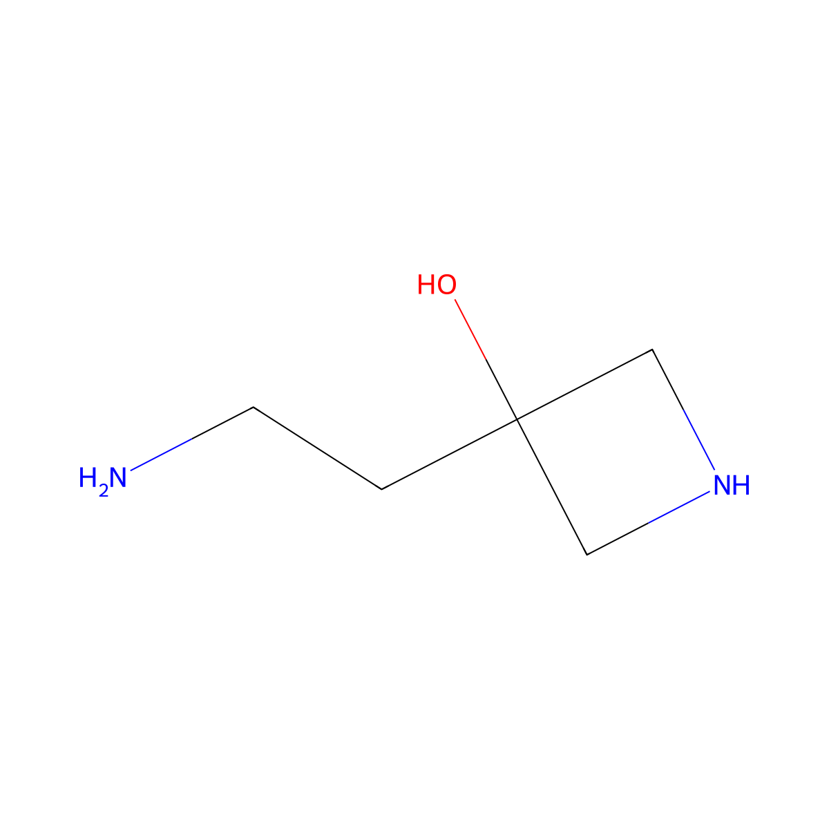 3-(2-Aminoethyl)azetidin-3-ol molecular structure, CAS 1444103-31-4