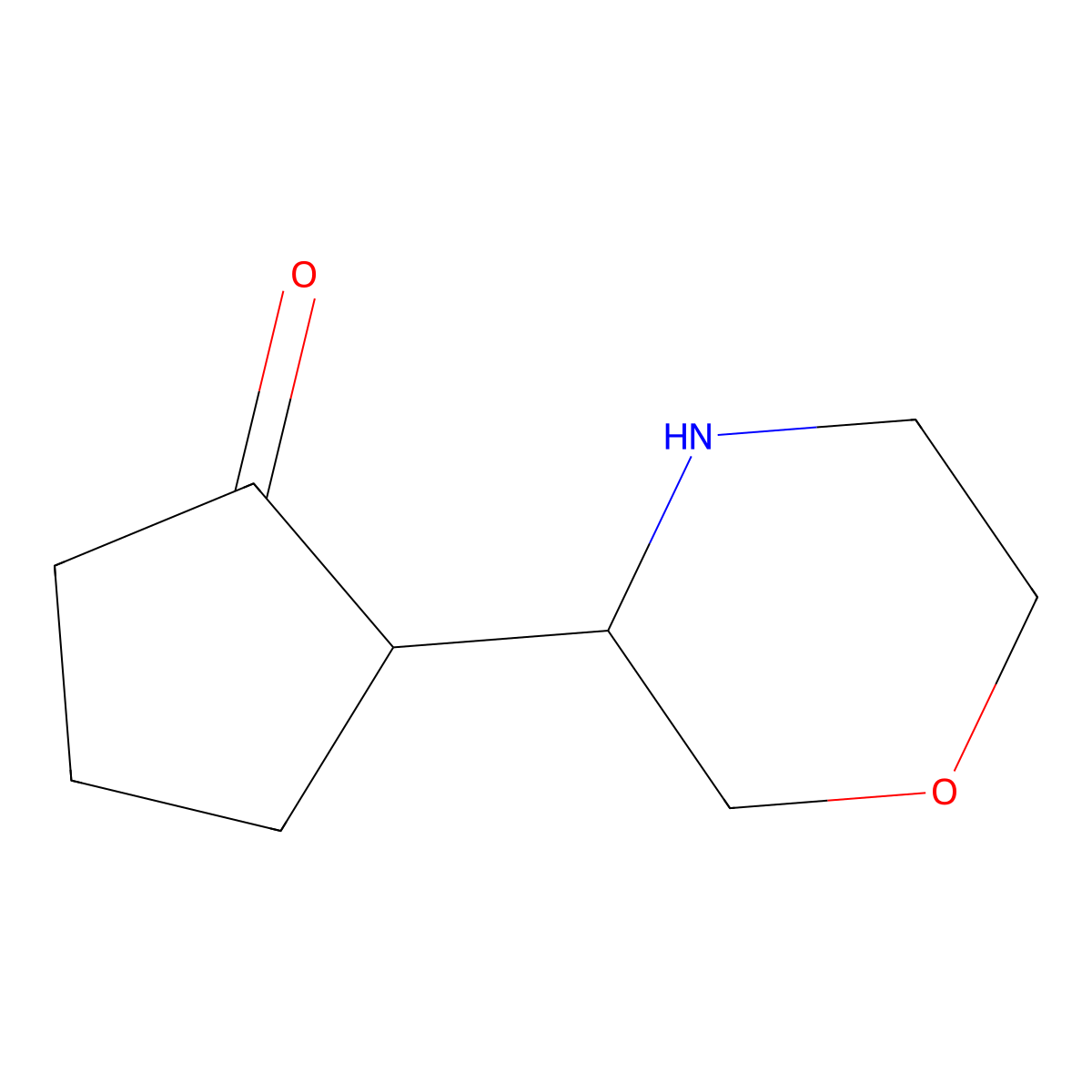 2-(Morpholin-3-yl)cyclopentan-1-one molecular structure, CAS 1444103-46-1