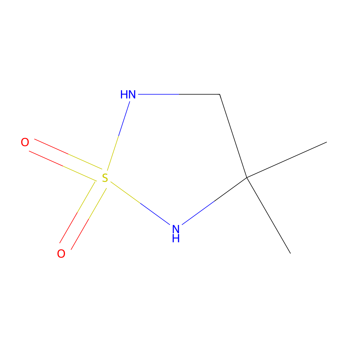 3,3-Dimethyl-1lambda~6~,2,5-thiadiazolidine-1,1-dione molecular structure, CAS 144432-67-7