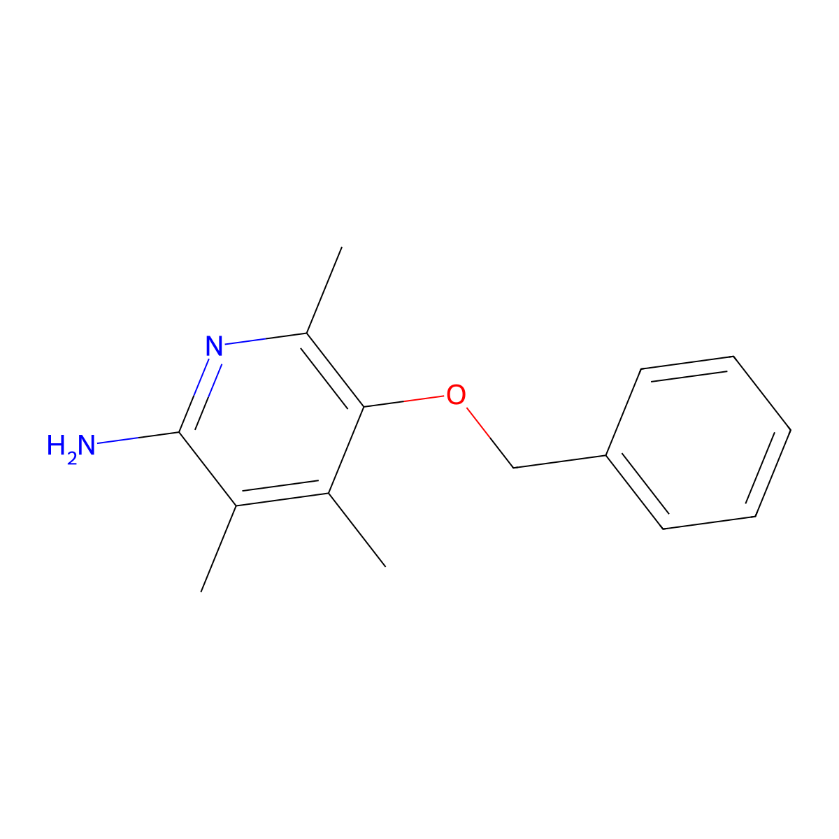5-(Benzyloxy)-3,4,6-trimethylpyridin-2-amine molecular structure, CAS 1444335-07-2