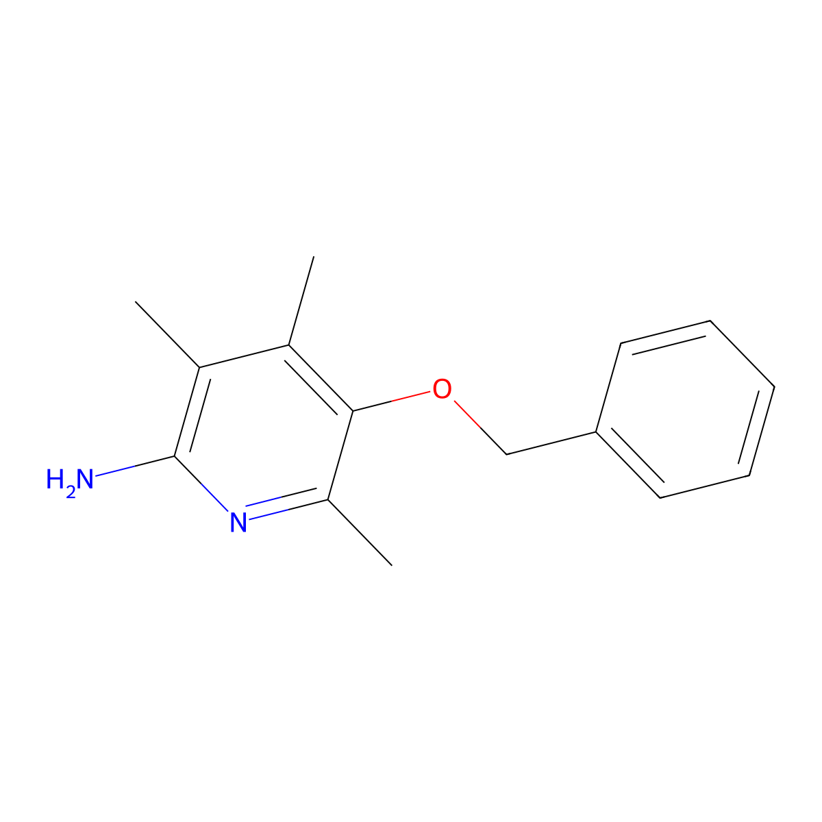 5-(Benzyloxy)-3,4,6-trimethylpyridin-2-amine molecular structure, CAS 1444335-07-2