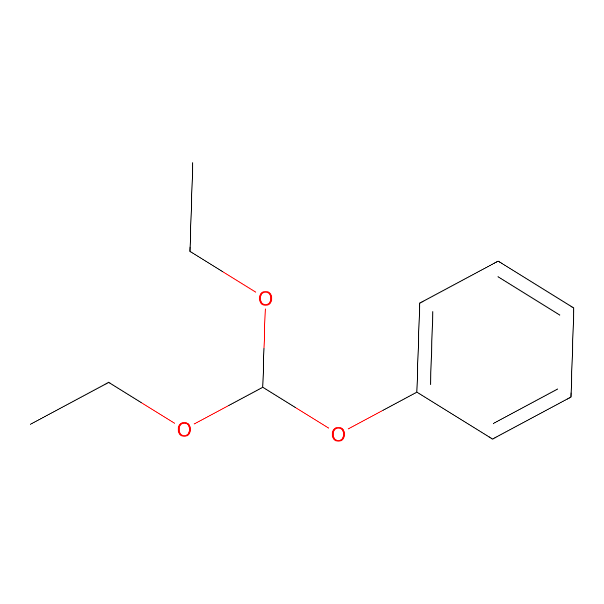 (Diethoxymethoxy)benzene molecular structure, CAS 14444-77-0