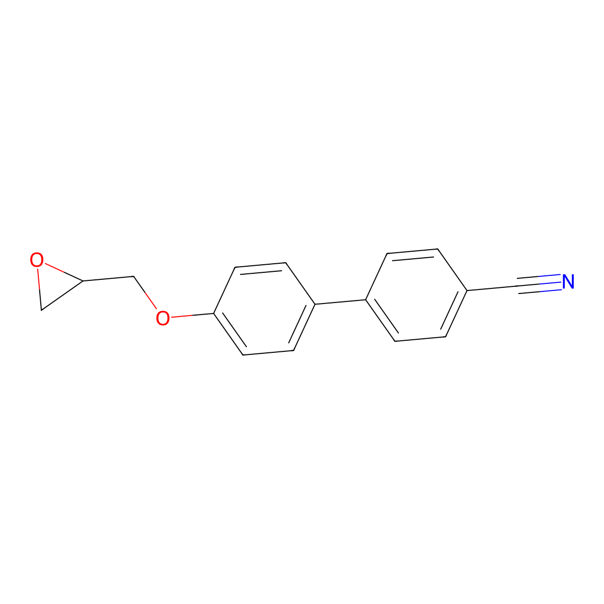 4'-(Oxirane-2-ylmethoxy)biphenyl-4-carbonitrile molecular structure, CAS 144447-13-2
