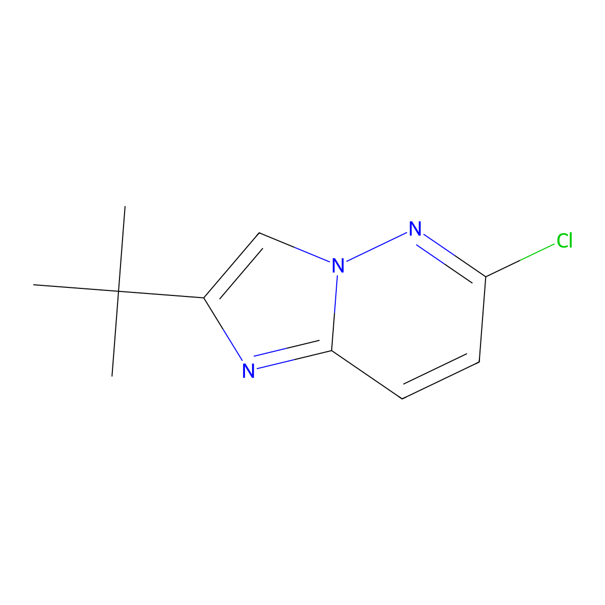 2-(Tert-butyl)-6-chloroimidazo[1,2-b]pyridazine molecular structure, CAS 144449-19-4