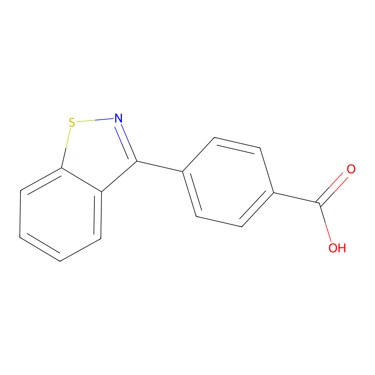 4-(Benzo[d]isothiazol-3-yl)benzoic acid molecular structure, CAS 144456-29-1