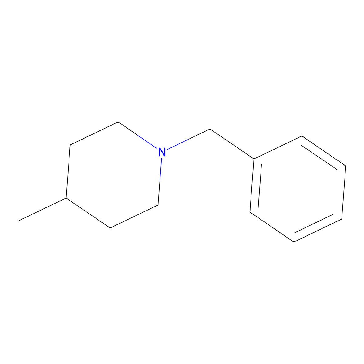 1-Benzyl-4-methylpiperidine molecular structure, CAS 14446-71-0