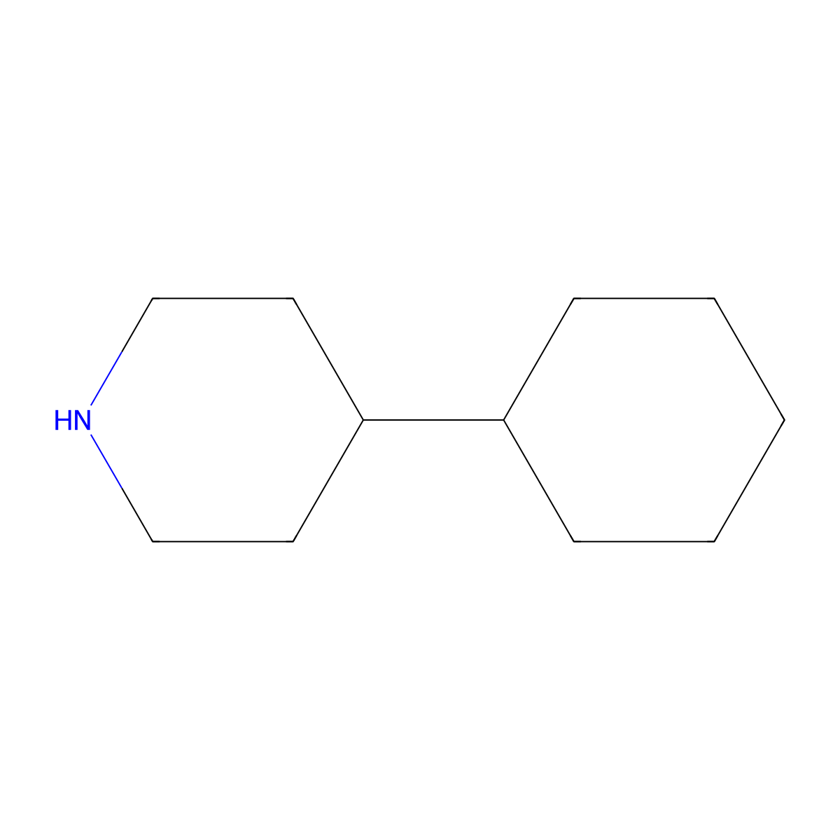 4-Cyclohexylpiperidine molecular structure, CAS 14446-73-2