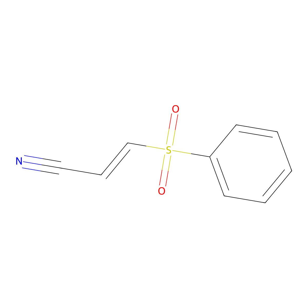3-(Benzenesulfonyl)prop-2-enenitrile molecular structure, CAS 144460-84-4
