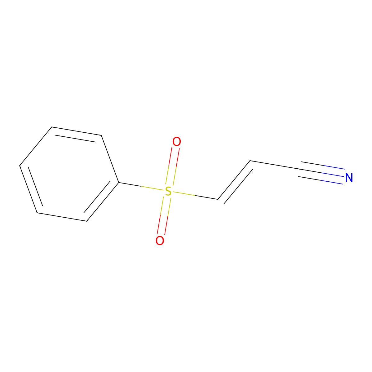3-(Benzenesulfonyl)prop-2-enenitrile molecular structure, CAS 144460-84-4