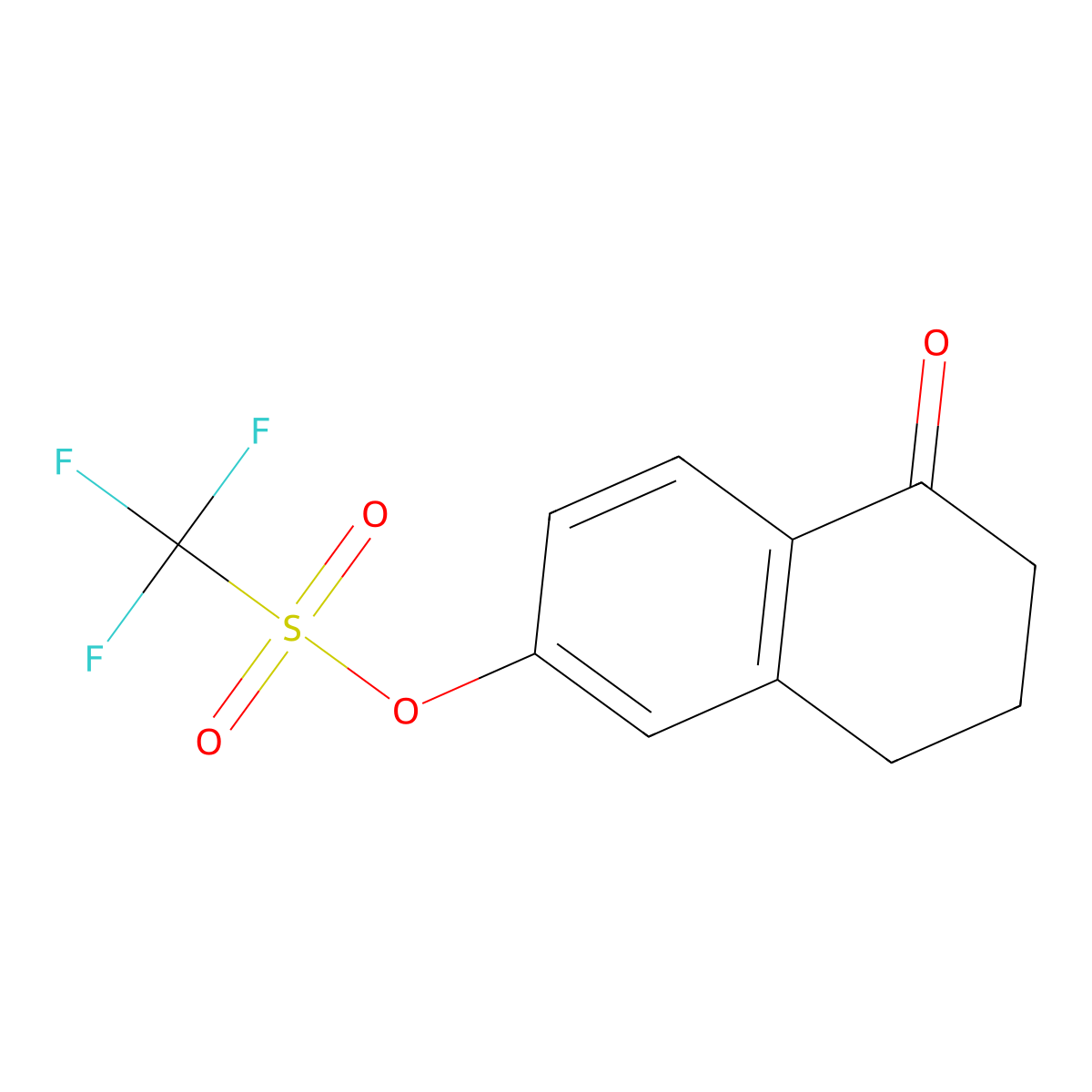 5-Oxo-5,6,7,8-tetrahydronaphthalen-2-yl trifluoromethanesulfonate molecular structure, CAS 144464-64-2