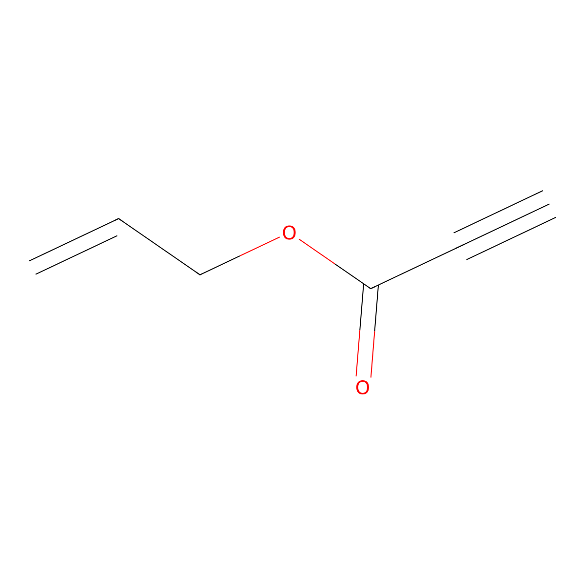 Propiolic acid, allyl ester molecular structure, CAS 14447-00-8
