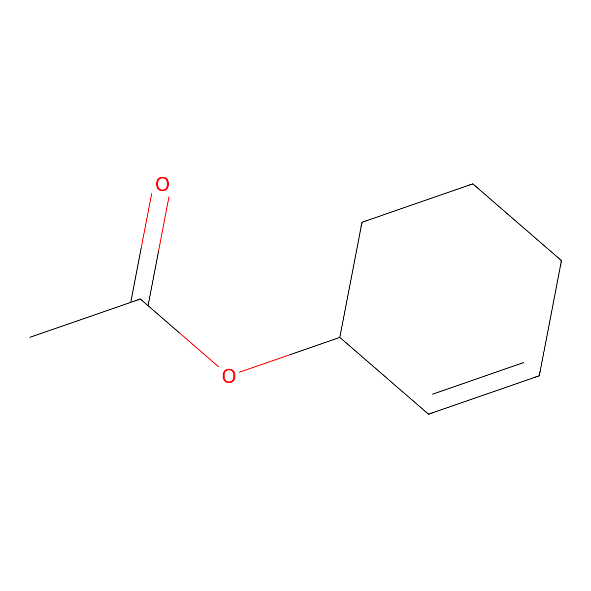 3-Acetoxycyclohexene molecular structure, CAS 14447-34-8