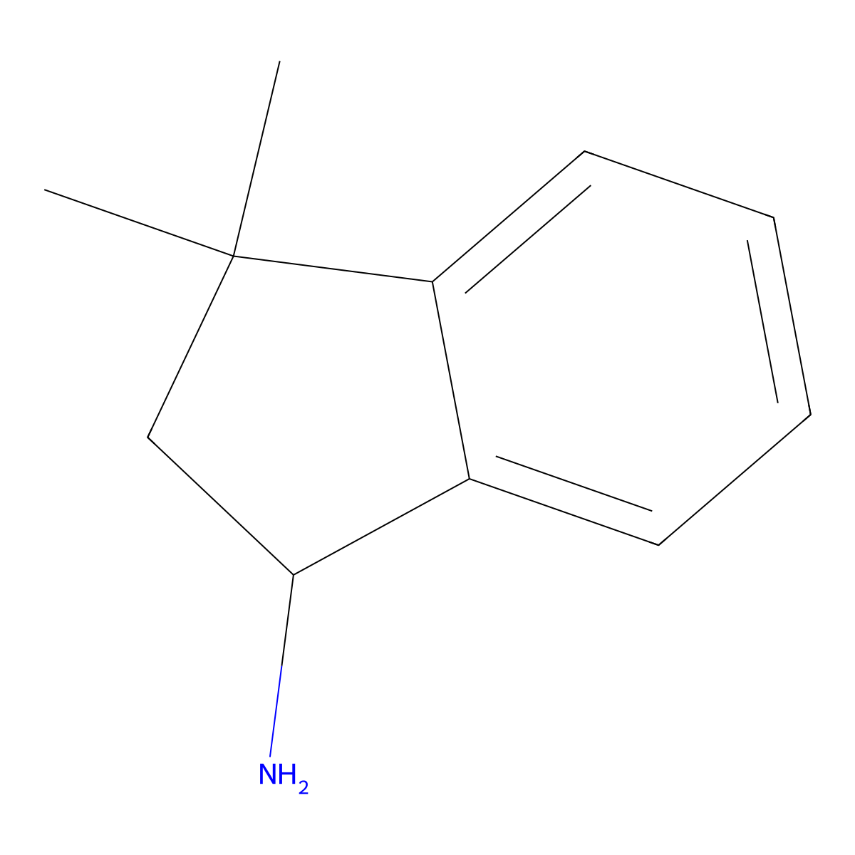 (1R)-3,3-dimethyl-2,3-dihydro-1H-inden-1-amine molecular structure, CAS 1444803-61-5