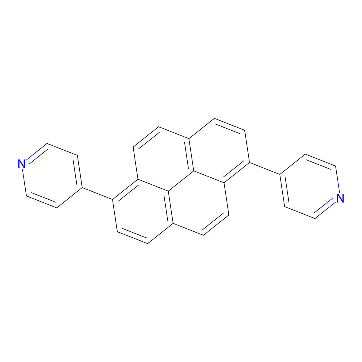 1,6-Di(pyridin-4-yl)pyrene molecular structure, CAS 1444821-91-3
