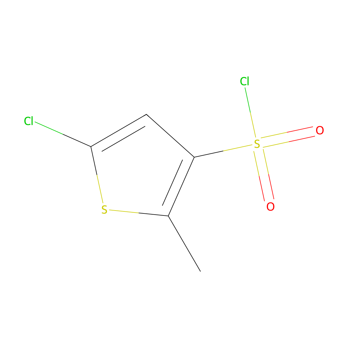 5-Chloro-2-methylthiophene-3-sulfonyl chloride molecular structure, CAS 1444836-85-4