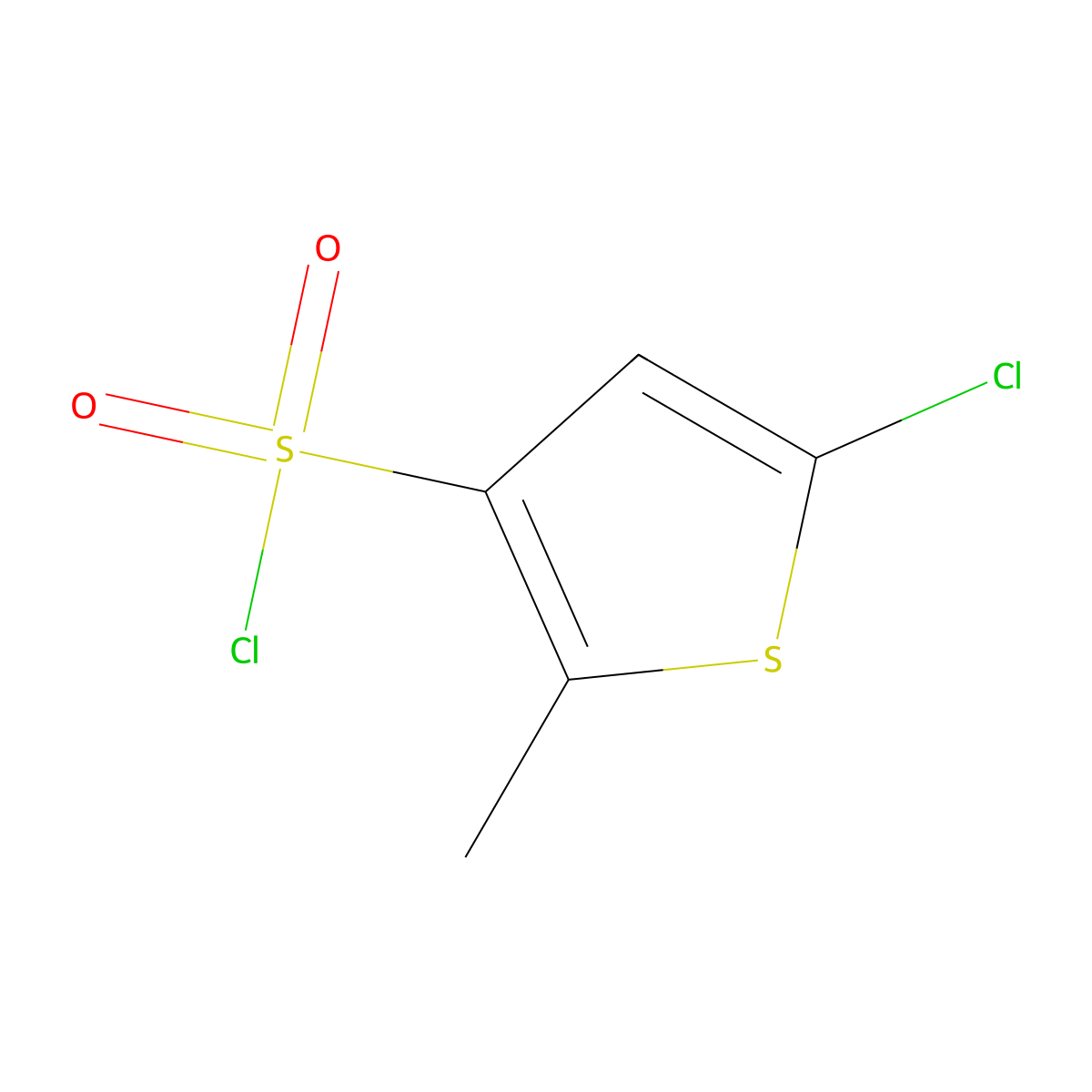 5-Chloro-2-methylthiophene-3-sulfonyl chloride molecular structure, CAS 1444836-85-4