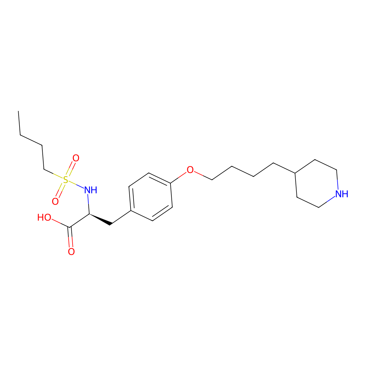 Tirofiban molecular structure, CAS 144494-65-5