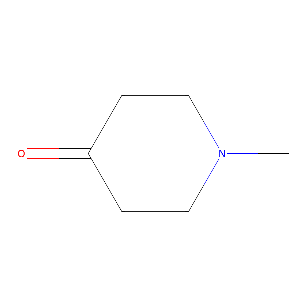 1-Methyl-4-piperidone molecular structure, CAS 1445-73-4