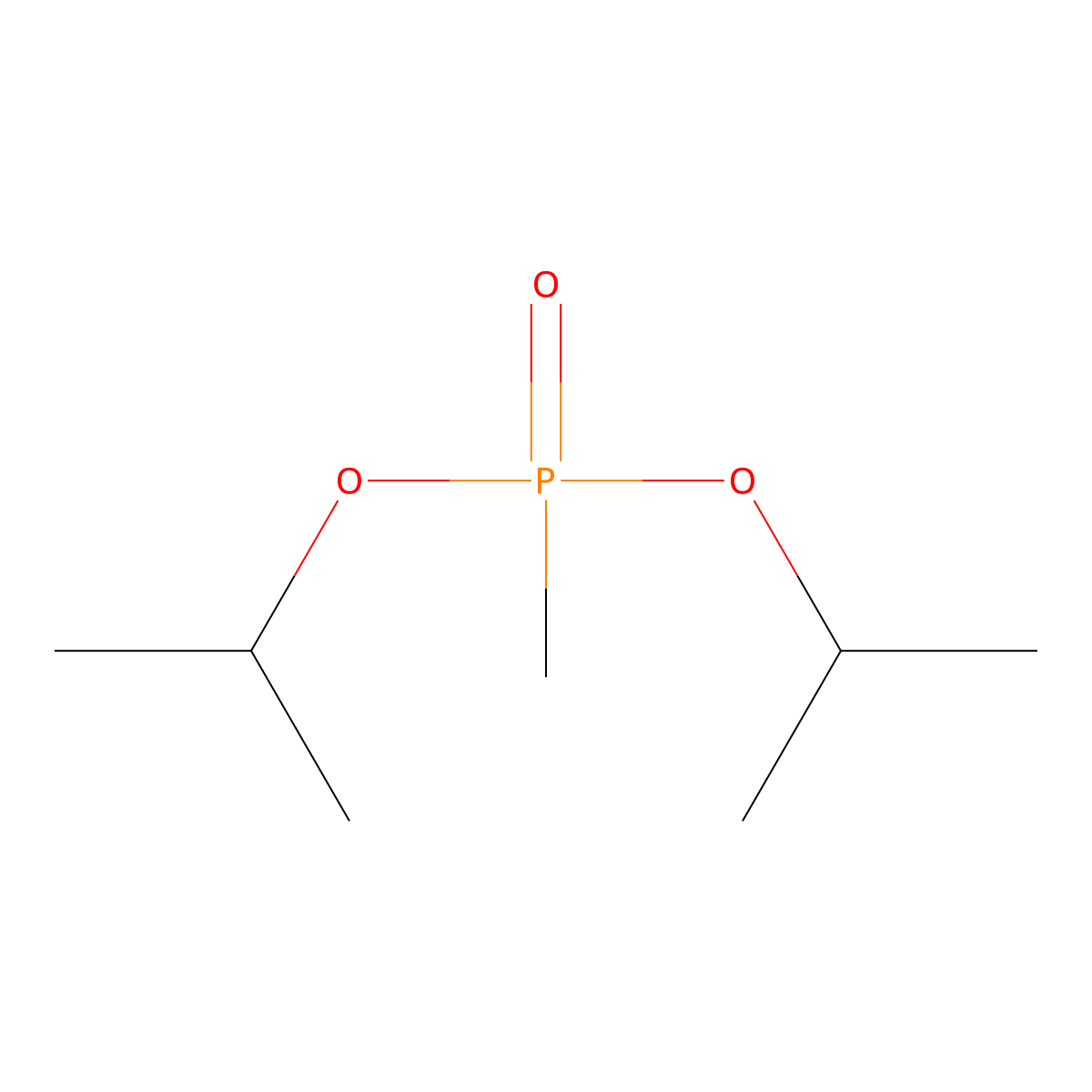 Diisopropyl Methylphosphonate molecular structure, CAS 1445-75-6