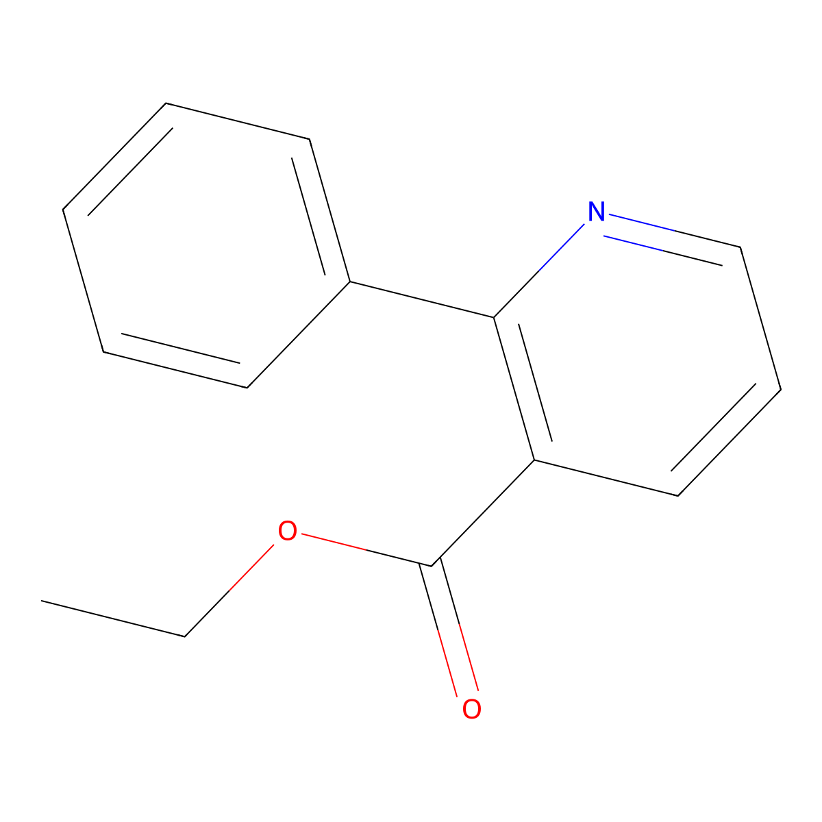 2-Phenyl-nicotinic acid ethyl ester molecular structure, CAS 144501-28-0