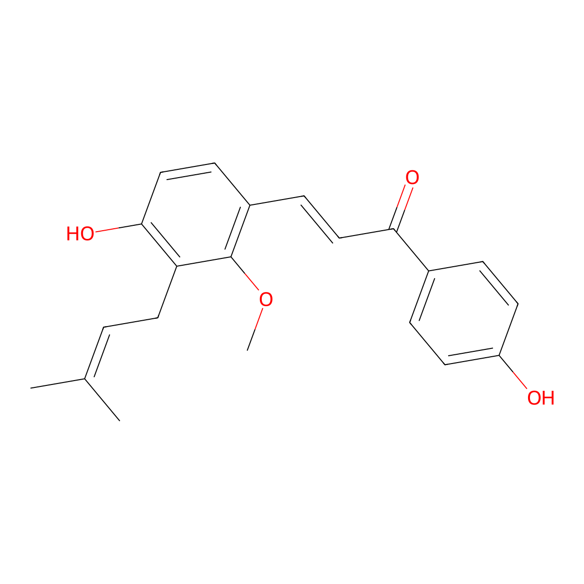 Licochalcone C molecular structure, CAS 144506-14-9