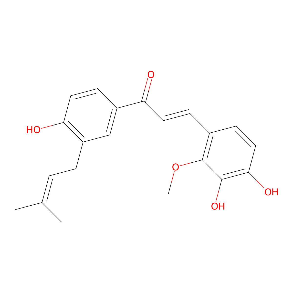 Licochalcone D molecular structure, CAS 144506-15-0