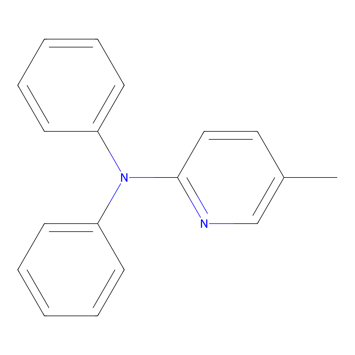 5-Methyl-N,N-diphenylpyridin-2-amine molecular structure, CAS 1445086-62-3