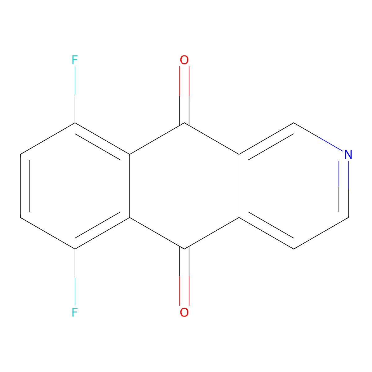 6,9-Difluorobenzo[g]isoquinoline-5,10-dione molecular structure, CAS 144511-13-7