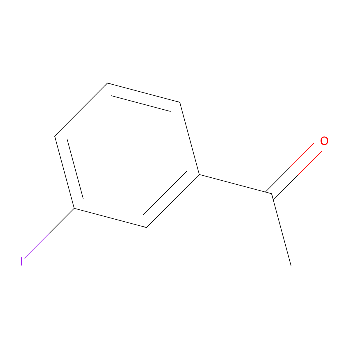 Ethanone, 1-(3-iodophenyl)- molecular structure, CAS 14452-30-3