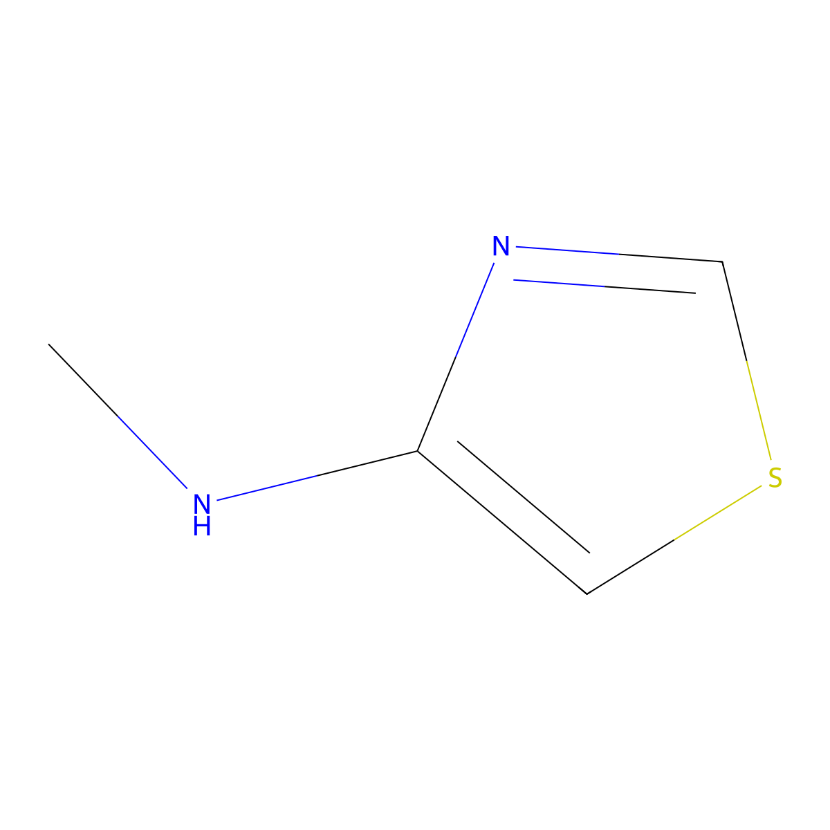 N-methyl-1,3-thiazol-4-amine molecular structure, CAS 1445211-73-3