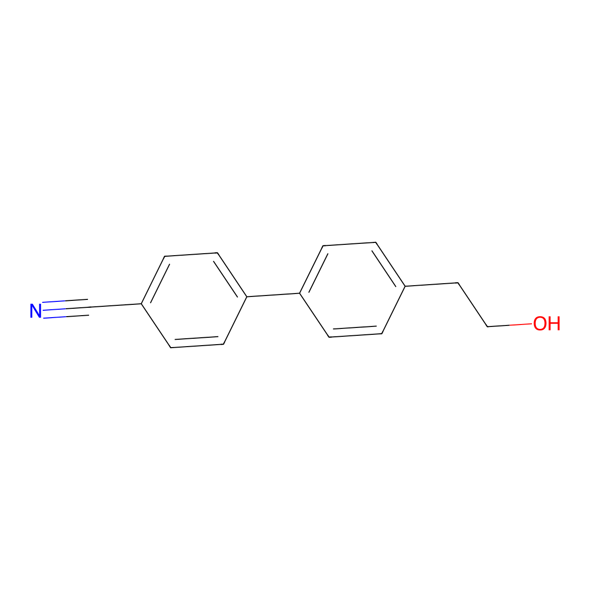 4'-(2-Hydroxyethyl)[1,1'-biphenyl]-4-carbonitrile molecular structure, CAS 144529-88-4